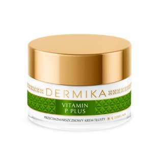 Dermika Vitamin P Plus tłusty Krem przeciwzmarszczkowy do cery naczynkowej 50 ml