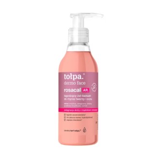 Tołpa Dermo Face Rosacal AR. Beruhigendes Reinigungsgel und -balsam für Gesicht und Augen, 195 ml
