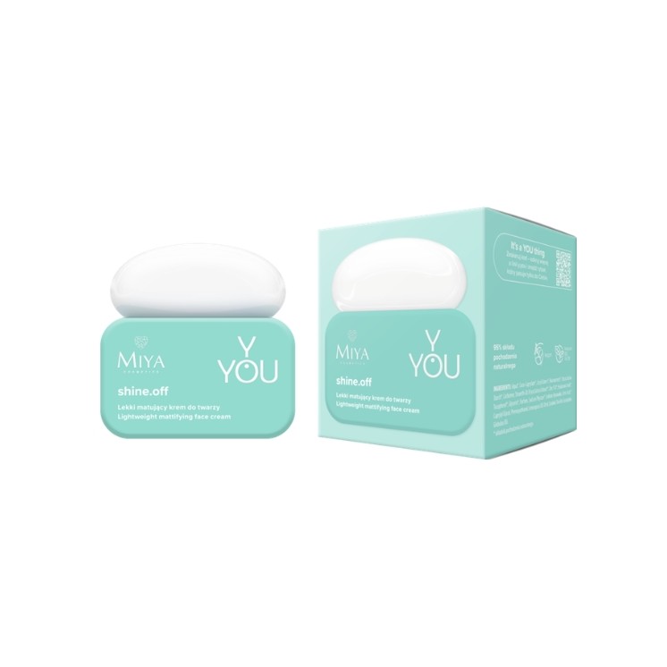 Miya Cosmetics Y.YOU shine .off mattierende Gesichtscreme 50 ml