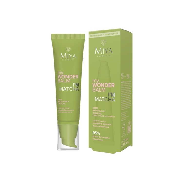 Miya Cosmetics myWONDERBALM I'm Matcha Balancing Face Cream mit Matcha 75 ml