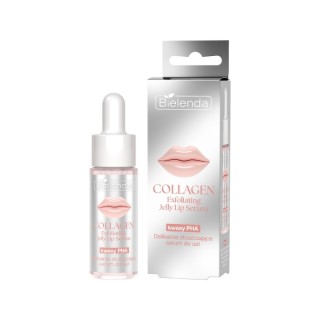Bielenda Collagen Jelly Lippenmaske, sanft peelendes Lippenserum, 10 ml