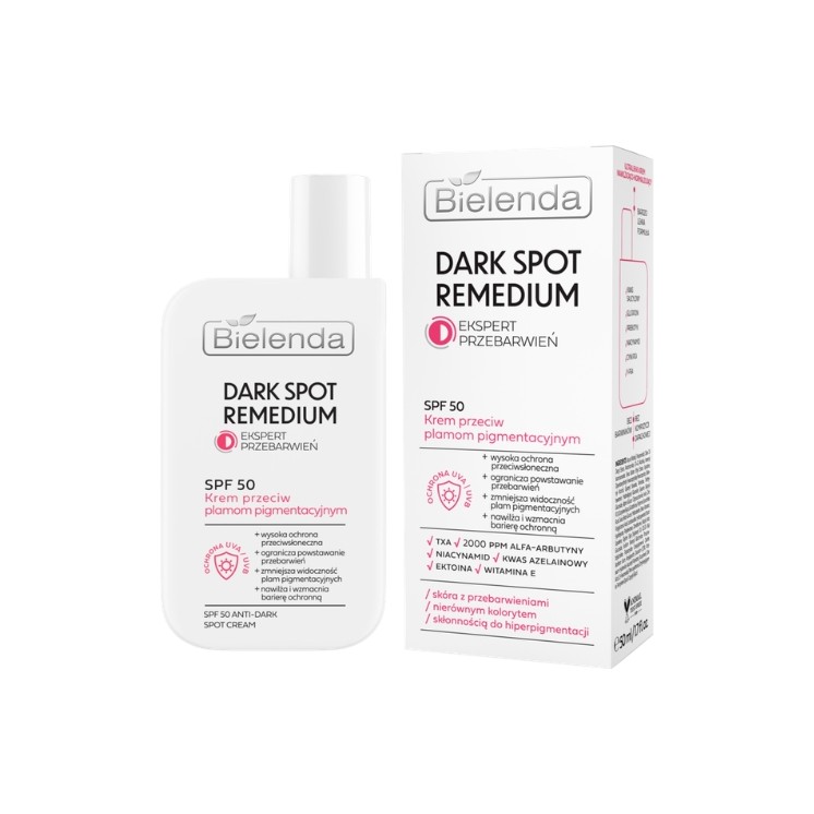 Bielenda Dark Spot Remedium Gesichtscreme gegen Pigmentflecken SPF50 50 40 ml