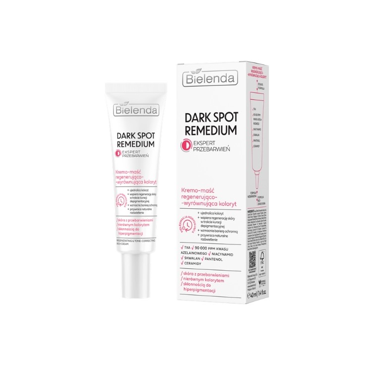Bielenda Dark Spot Remedium Kremo-maść regenerująco-wyrównująca koloryt 40 ml