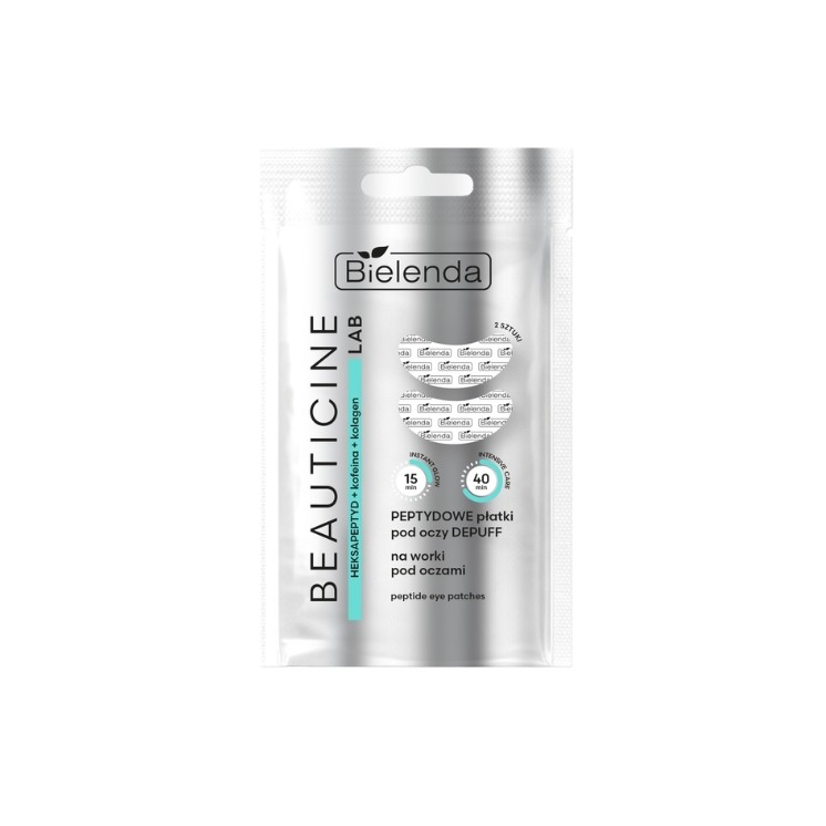 Патчі для очей Bielenda Beauticine Lab Peptide з гексапептидом, 2 шт.