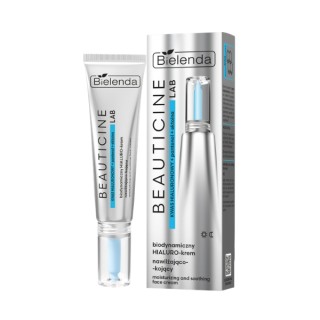 Bielenda Beauticine Lab feuchtigkeitsspendende und beruhigende Hyaluron-Gesichtscreme 40 ml
