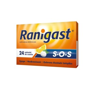 Ranigast S-O-S 24 tabletek do ssania