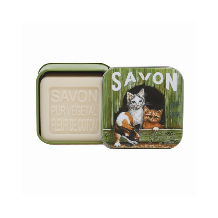 La Savonnerie de Nyons perfumowane Mydło w puszcze Koty 100 g