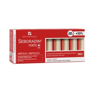 Seboradin Forte Ampułki do włosów dla osób z problemem przewlekłego wypadania włosów 18 x 5,5 ml