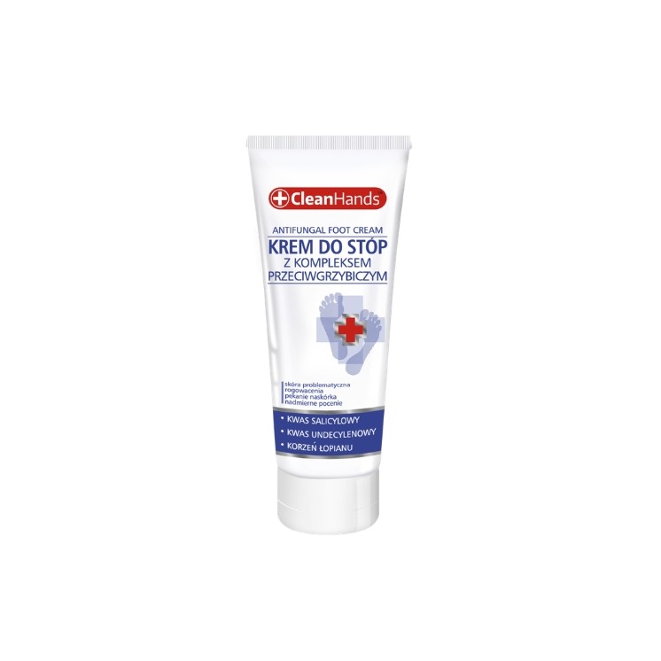 Cleanhands Fußcreme mit Antipilzkomplex 75 ml