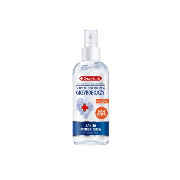 Cleanhands grzybobójczy Spray do stóp i obuwia 125 ml