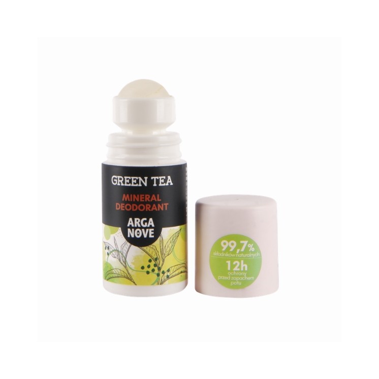 Arganove mineralny Dezodorant Roll-on ałunowy Green Tea 50 ml