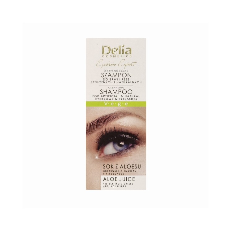 Delia Eyebrow Expert Veganes Reinigungsshampoo für Augenbrauen und Wimpern 50 ml