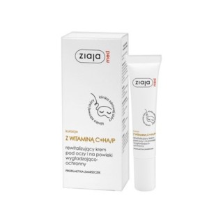 Ziaja Med Vitamin C + HA/P Revitalisierende Augen- und Augenlidcreme 15 ml