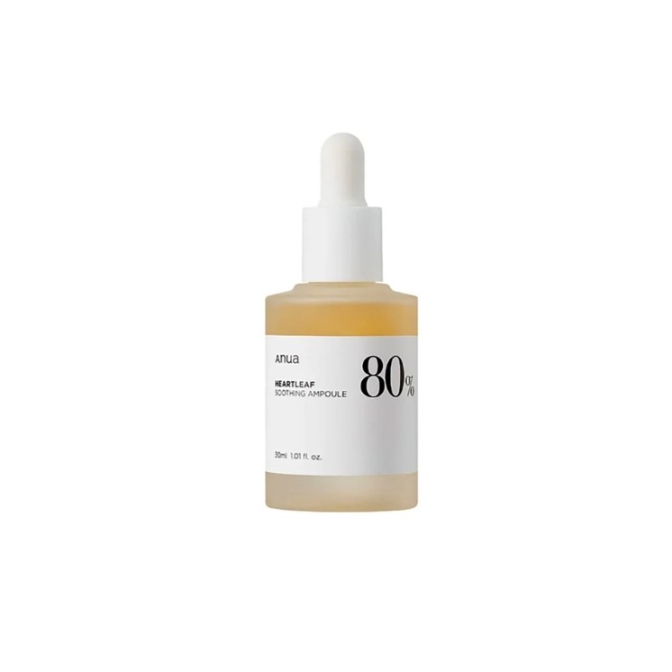 Anua Heartleaf 80% Soothing Ampoule łagodzące Serum do twarzy z Pstrolistki 30 ml
