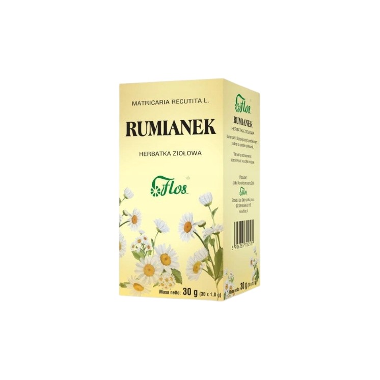 Flos Rumianek Herbatka ziołowa 30 x 1 g