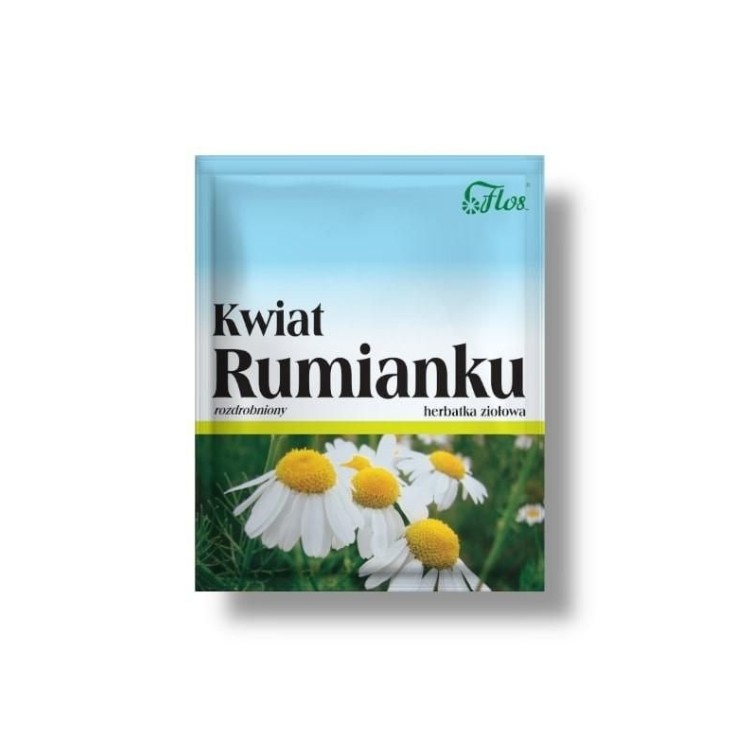 Flos Kwiat rumianku rozdrobniony Herbatka ziołowa 50 g