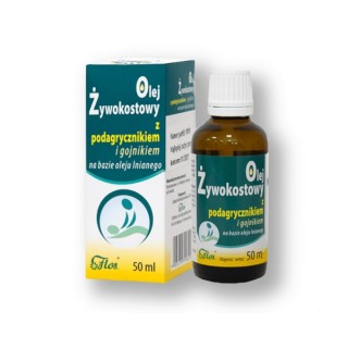 Flos Olej żywokostowy z podagrycznikiem i gojnikiem  50 ml